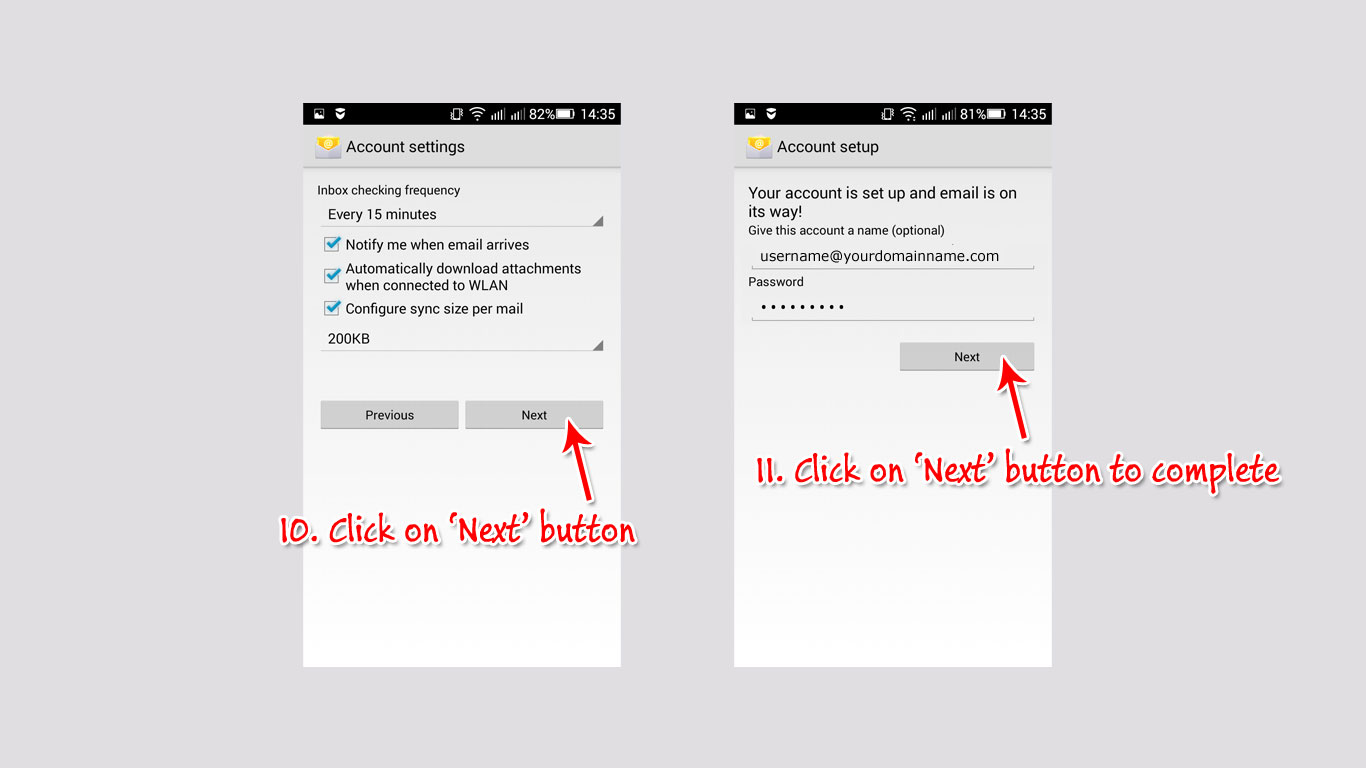 Android setup step 3